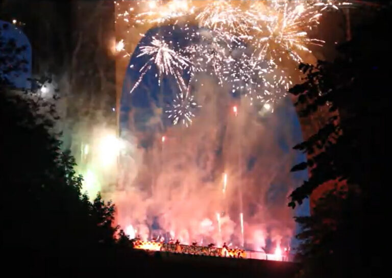 Zwei große Pyroshows zu 117 Jahren VFC Plauen