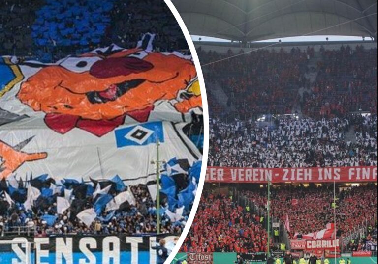 Choreografien & Pyroshows beim Halbfinale in Hamburg