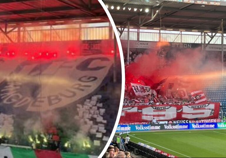 Große Choreografie, Pyroaktionen & Stacheldraht