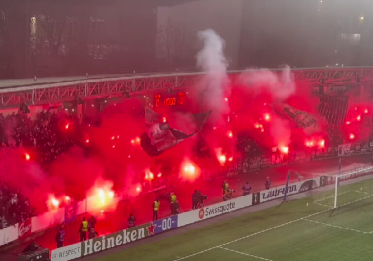 Pyroshow der Ultras von Eintracht Frankfurt im Video