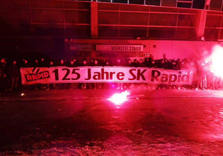 Block West feierte 125. Geburtstag des SK Rapid Wien