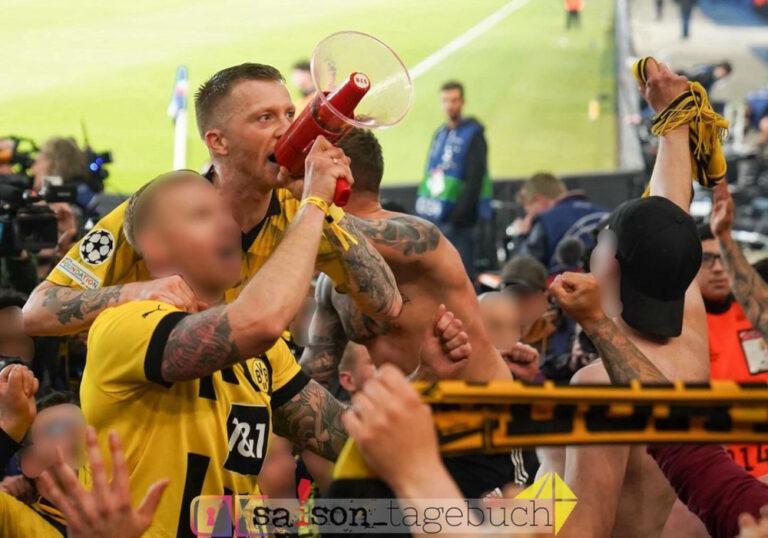 BVB-Fans feiern im Prinzenpark den Einzug ins Champions League-Finale