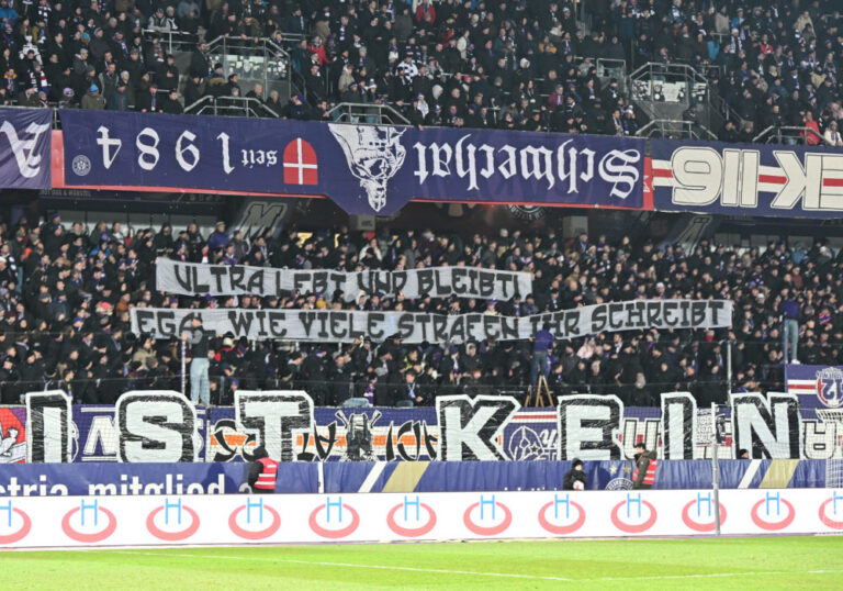 „Heut‘ ist kein echtes Derby“ – Warum das 344. Wiener Derby ohne Rapidfans stattfand …