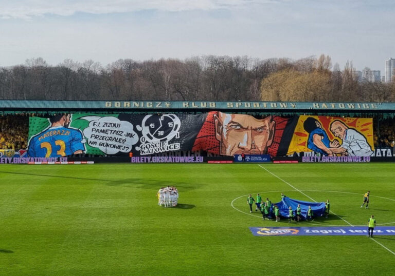 Abschied des altehrwürdigen Bukowa-Stadions mit allerhand Aktionen der Gieksa-Fans