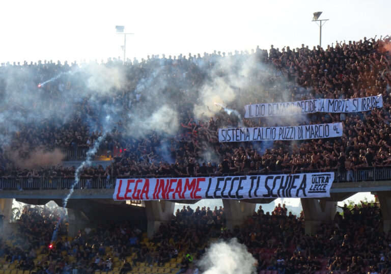 „Nicht antreten – die einzig richtige Entscheidung“: Lecce-Ultras protestieren gegen Serie A