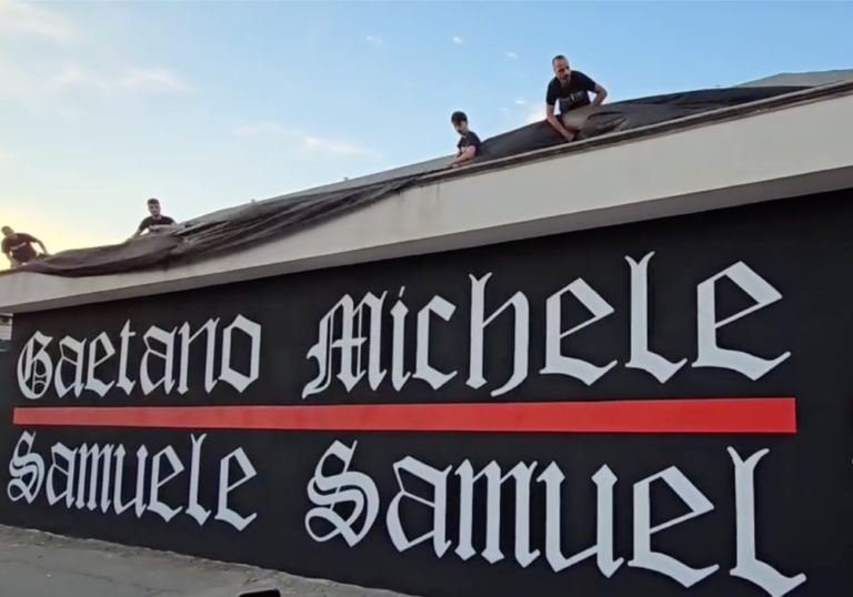 Neues Wandbild in Gedenken an vier verstorbene Foggia-Ultras eingeweiht