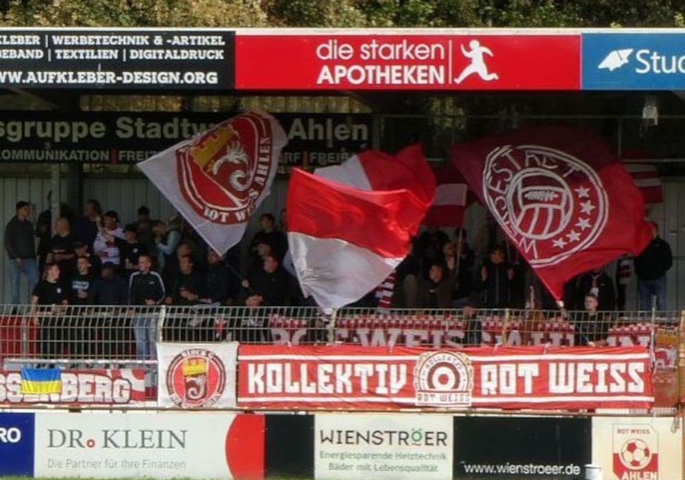 Gästefans | Rot-Weiß Oberhausen – Rot Weiss Ahlen (23.09.2023) 0-0