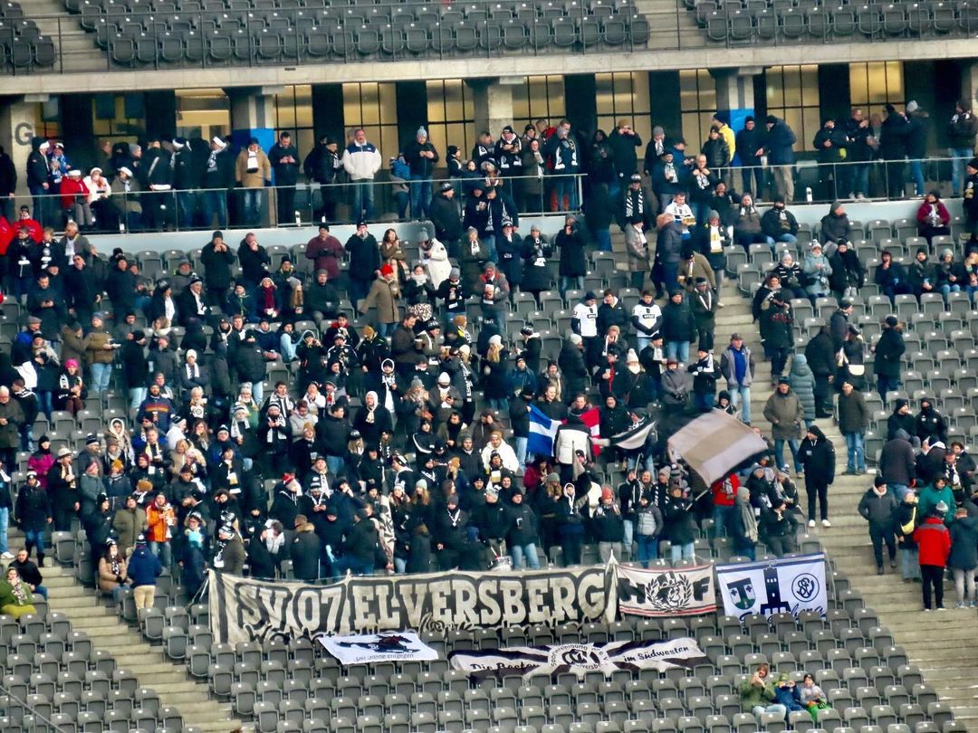 Gästefans | Hertha BSC – SV Elversberg (03.12.2023) 5-1