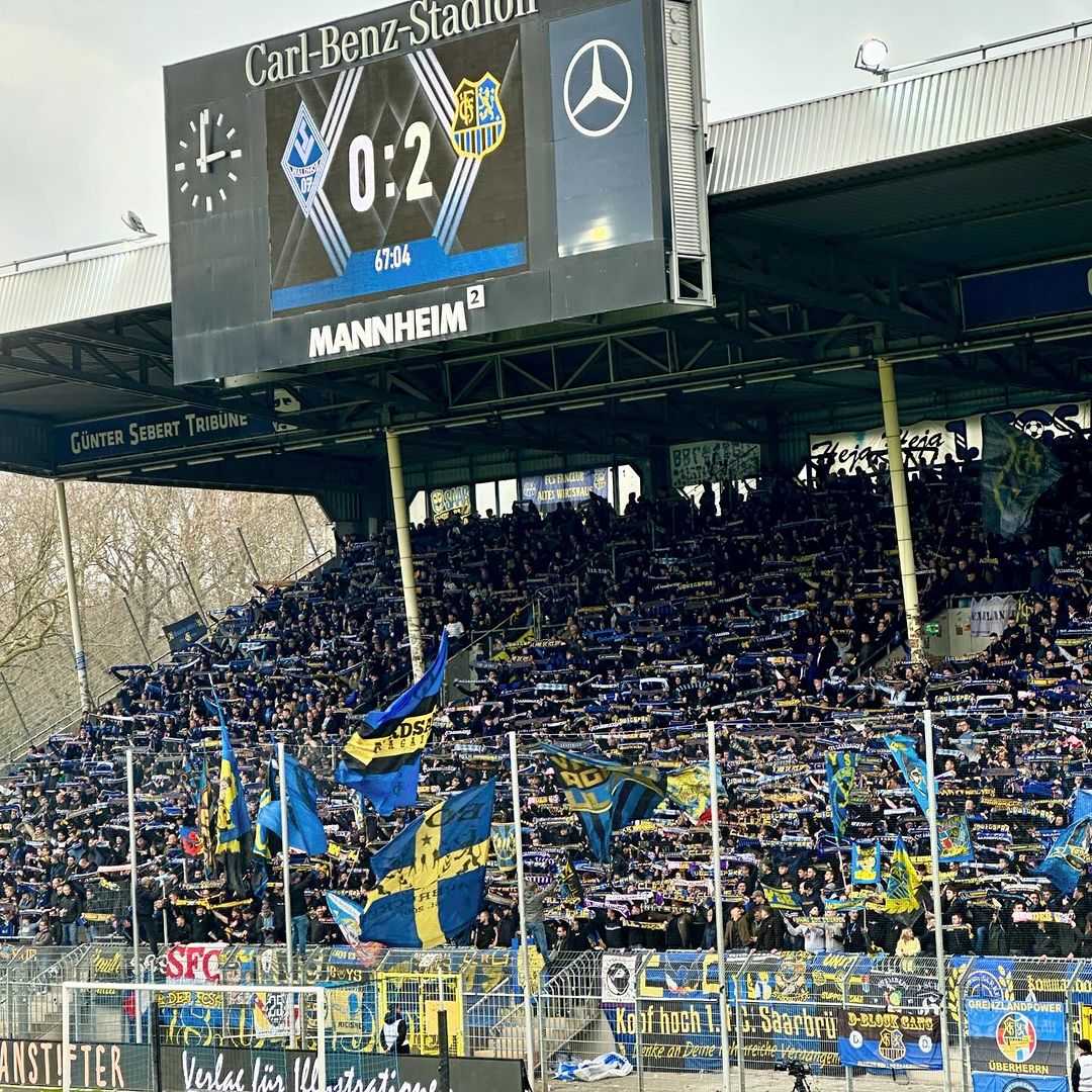 SV Waldhof Mannheim – 1. FC Saarbrücken 0-2 (4)