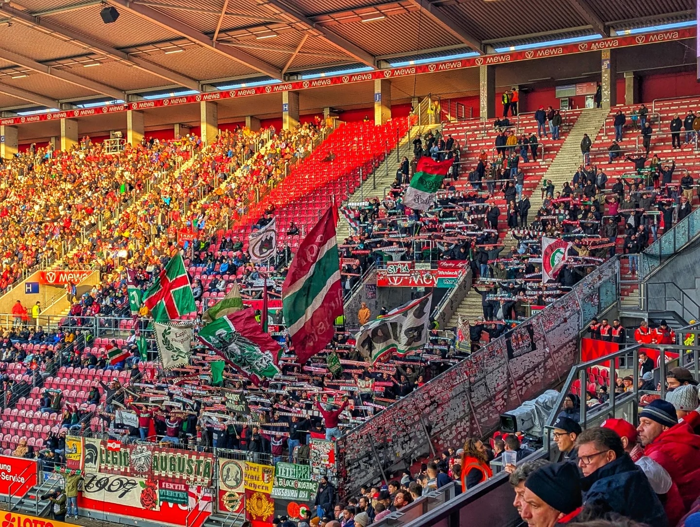 Gästefans | 1. FSV Mainz 05 – FC Augsburg (08.02.2025) 0-0