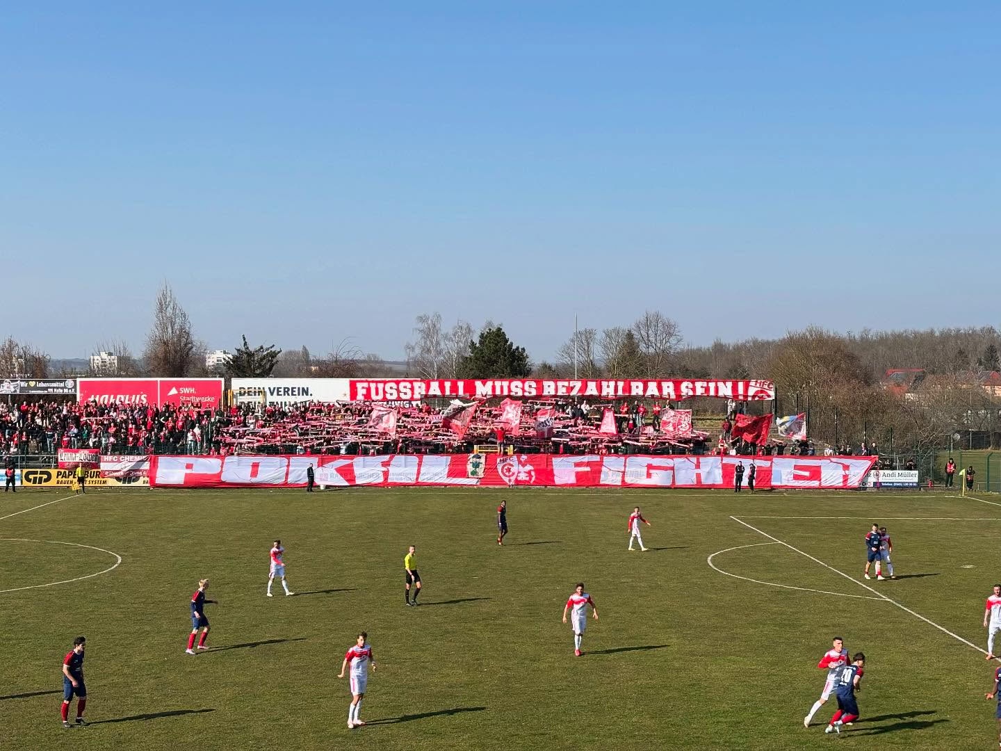 Gästefans | VfL Halle 96 – Hallescher FC (22.03.2025) 0-2