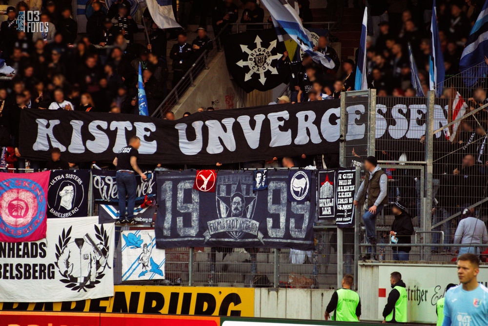 Gästefans | Hallescher FC – SV Babelsberg 03 (11.04.2025) 2-0