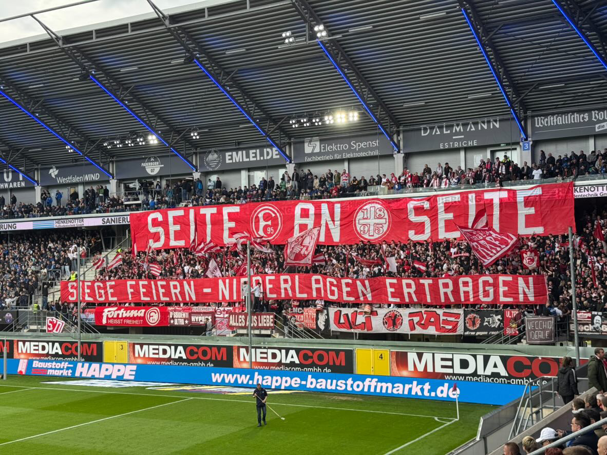 Gästefans | SC Paderborn – Fortuna Düsseldorf (13.04.2025) 1-2