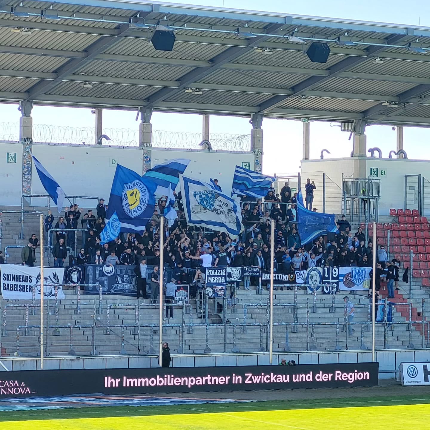Gästefans | FSV Zwickau – SV Babelsberg 03 (27.04.2025) 2-1