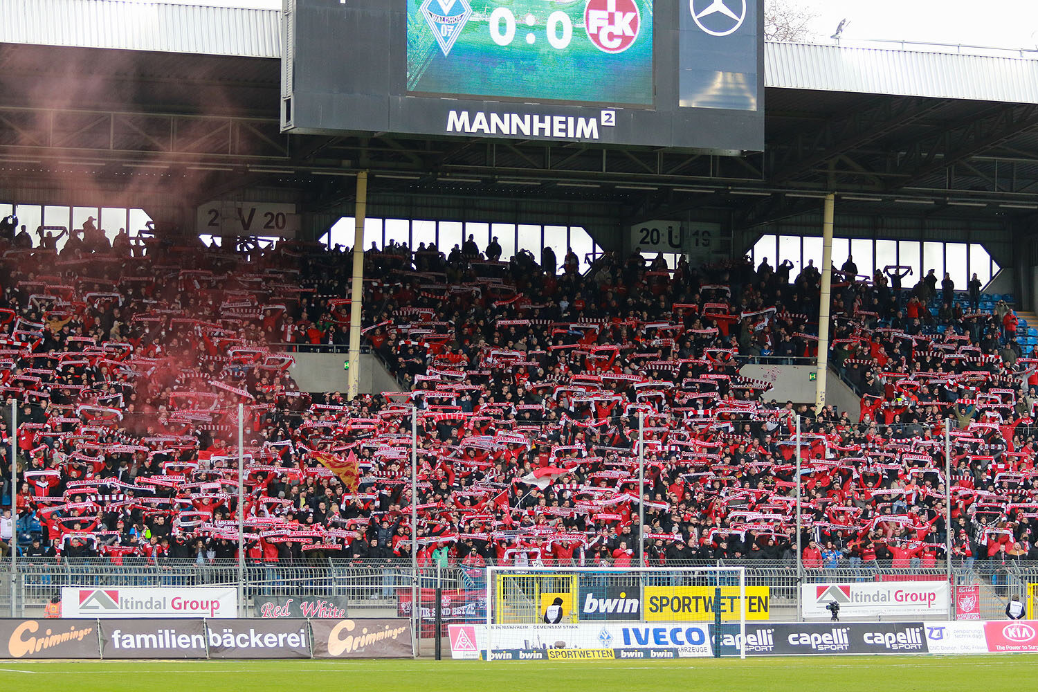 SV Waldhof Mannheim – 1. FC Kaiserslautern 0-0 (6)