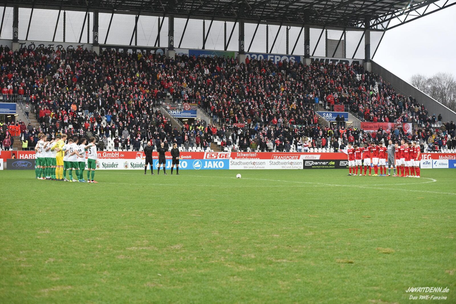 Rot-Weiss Essen – SC Preußen Münster 1-1 (abgebrochen)